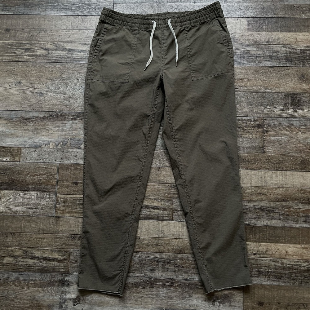 Vuori Womens Ripstop Pant Size M Dark Oregano Green Organic Cotton Sustainable